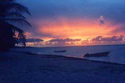 Beach at sunset